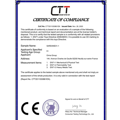 CE certificate